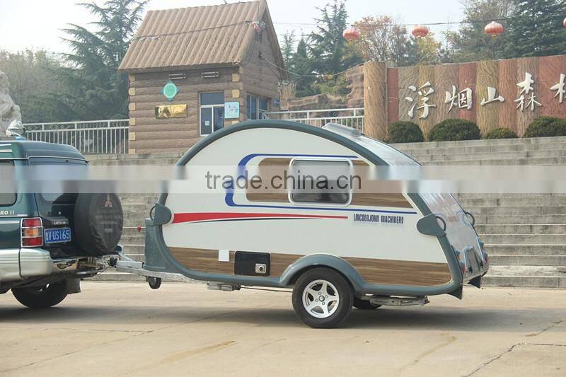 Teardrop outdoor travel camping trailer