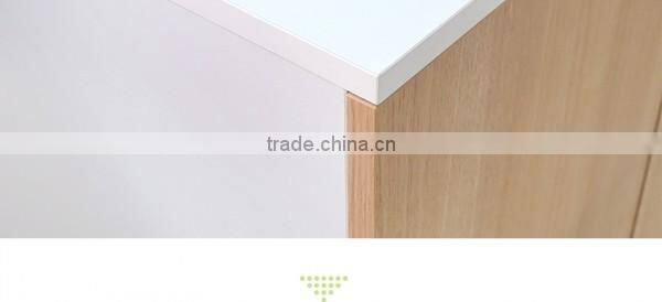 Office wooden filling cabinet locking wood storage bookcase