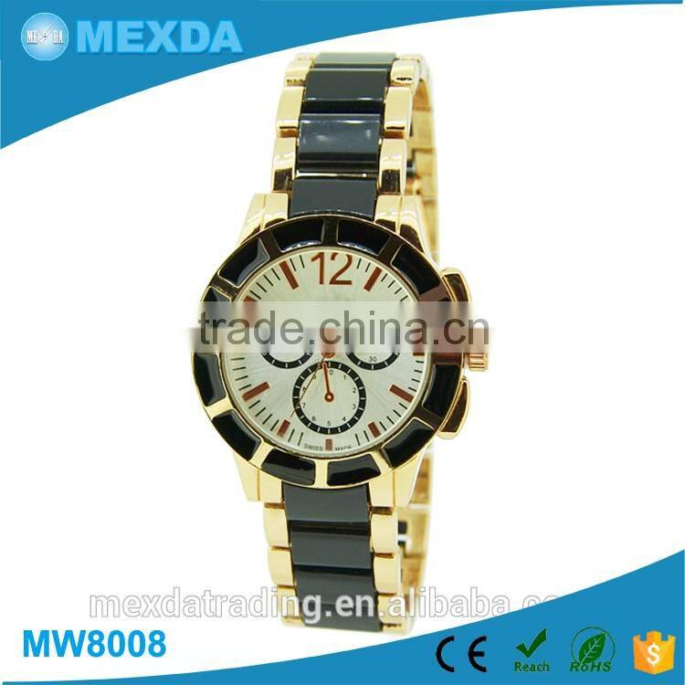 2016 hot sell japan movt stainless steel backcase wholesale luxury fashion quality brand watch