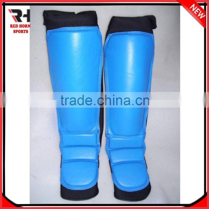 New Professional MMA Shin Guards, Leather Shin Guards Fighting