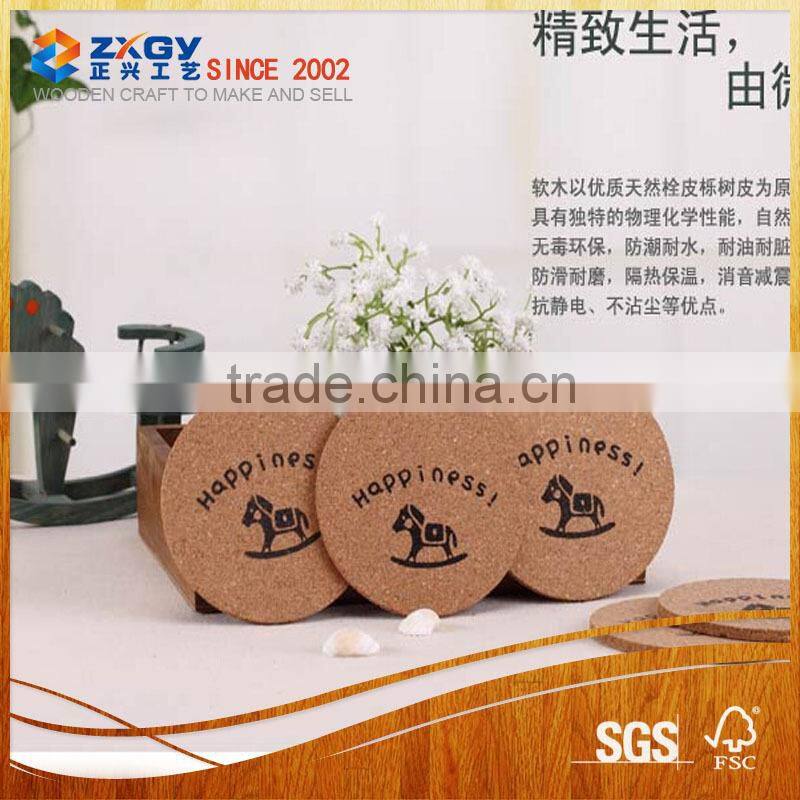 Adhesive cork cup pad/ cup coaster pad