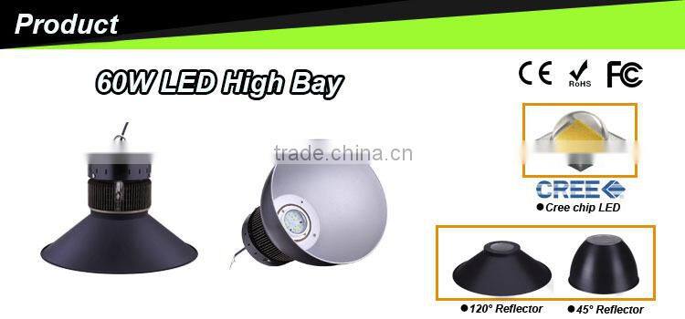 60w high bay commercial lighting ce rohs saa led indoor lamp
