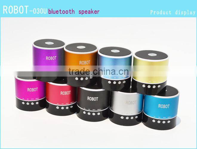 Robot-031u Good Quality Compatible Micro SD/TF Mini Bluetooth Speaker,Mini Bluetooth Speaker With FM Radio