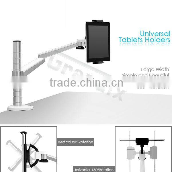 Gas spring portable 360 degree rotating recliner laptop stand