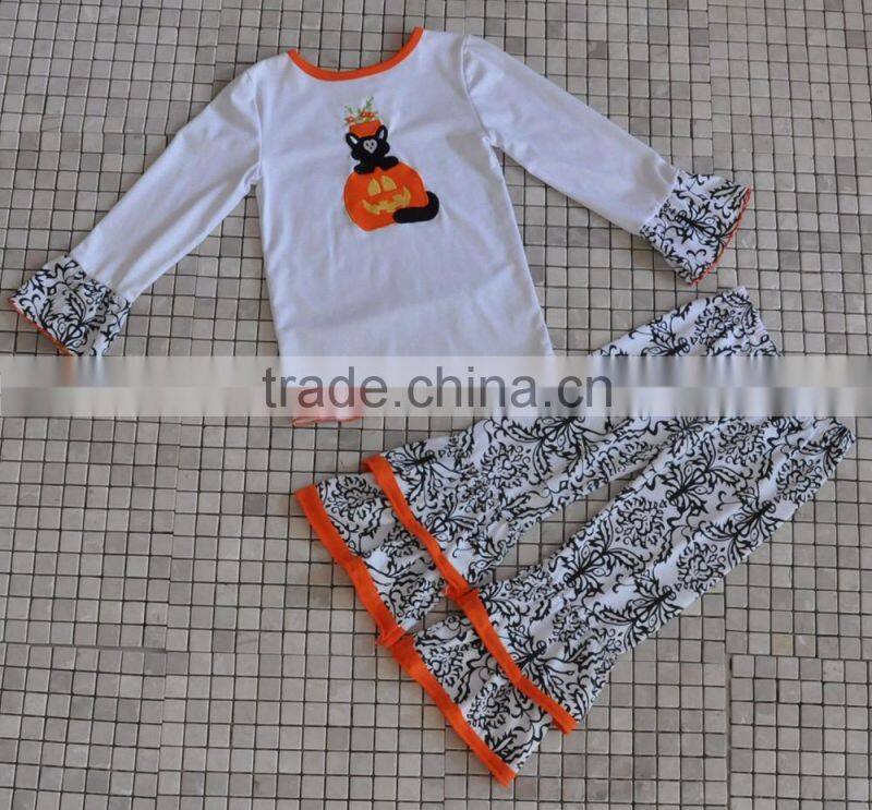 traditional holiday kids girl cotton thanksgiving turkey outfits