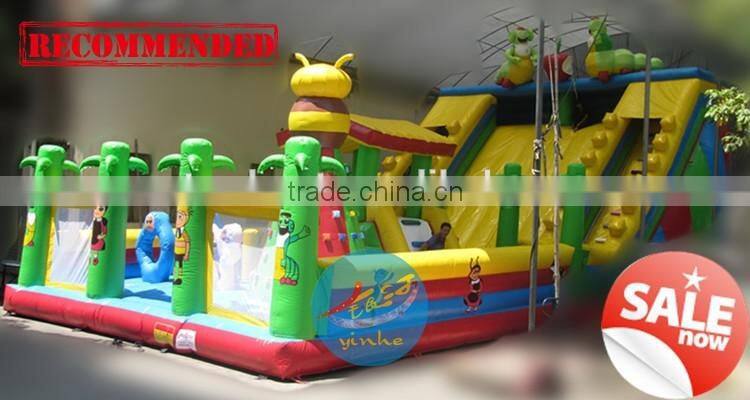 Popular Inflatable Fun City with Slide