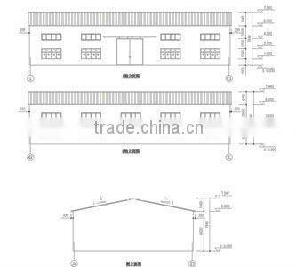 comfortable sandwich panel prefab steel house for mining/barracks