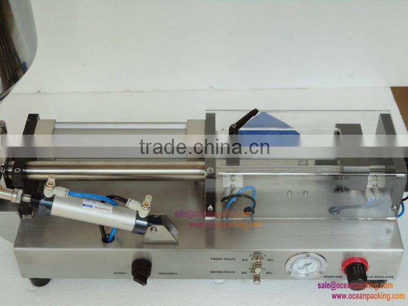 semi automatic glue filling machine with hopper