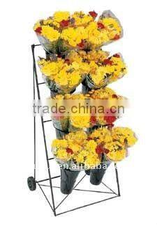 meta foldable flower display rack