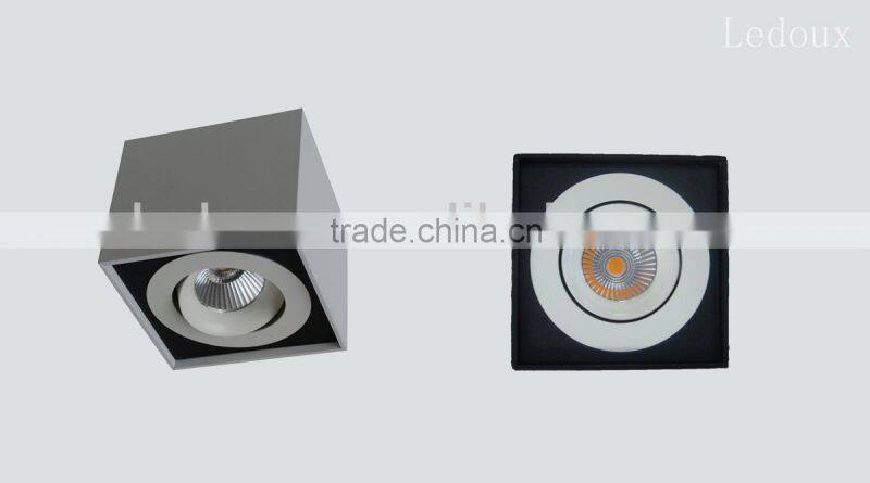 Modern COB ceiling LED light 9W square spot light downlight 360 degree adjustable