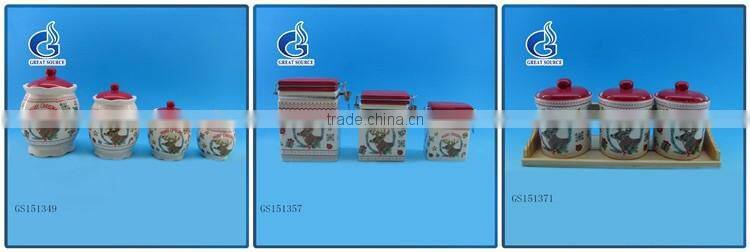 cheap ceramic christmas butter dish with lid