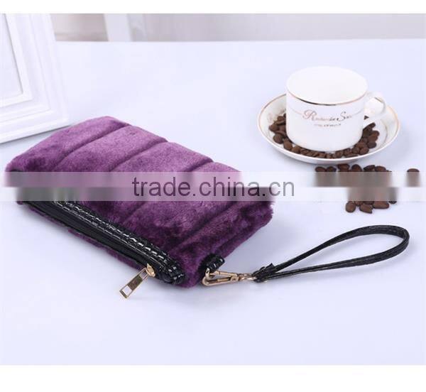 Online wholesale shop multicolor faux fur handbag