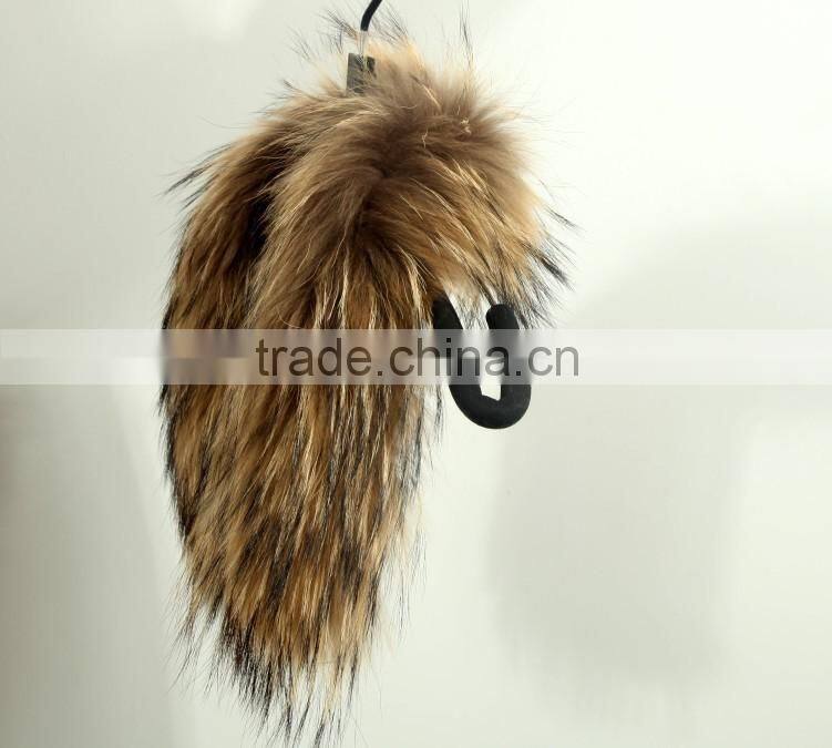Wholesale natural Raccoon Fur Hood Trim / Detachable Fur Collars / Fur Scarf