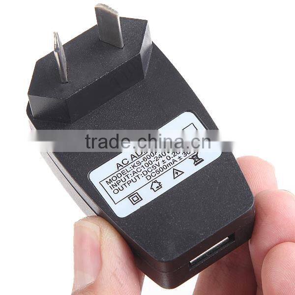 AU Plug USB Travel Charger,Custom USB Wall Charger for Cell phone for Tablet 5V 1A