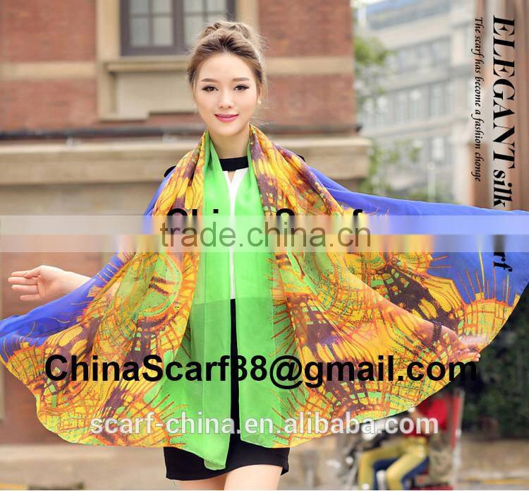 Large chiffon scarf wholesale