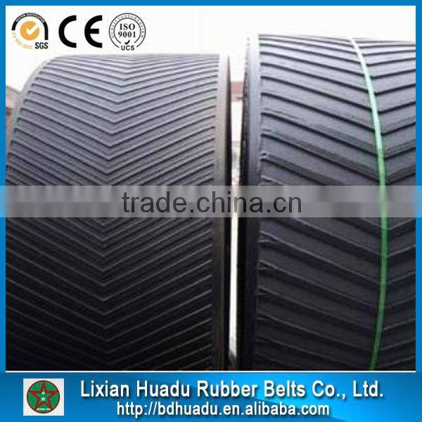 Wear Resistant Anti Slip conveyor Belt Chevron conveyor belt