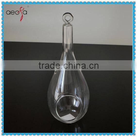 Round Shape Votive Candle Holder Clear Candle Glass with Embossed Pattern