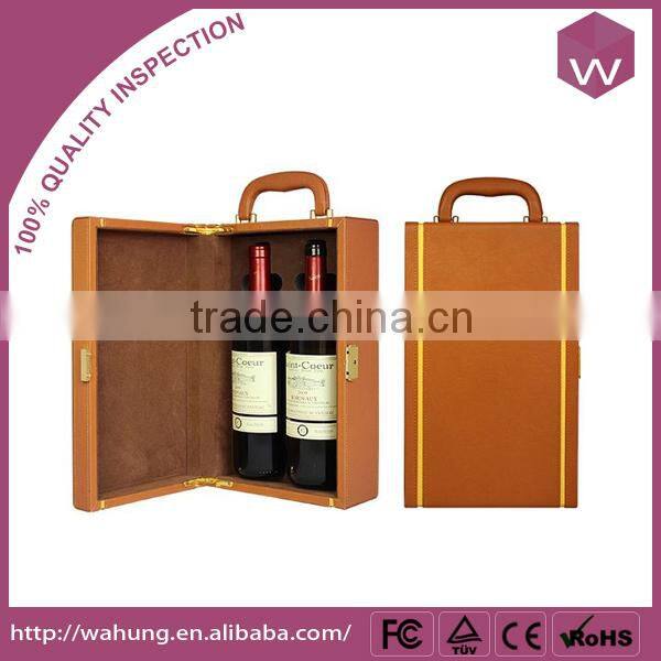 Custom unlocked wood box for single wine packaging