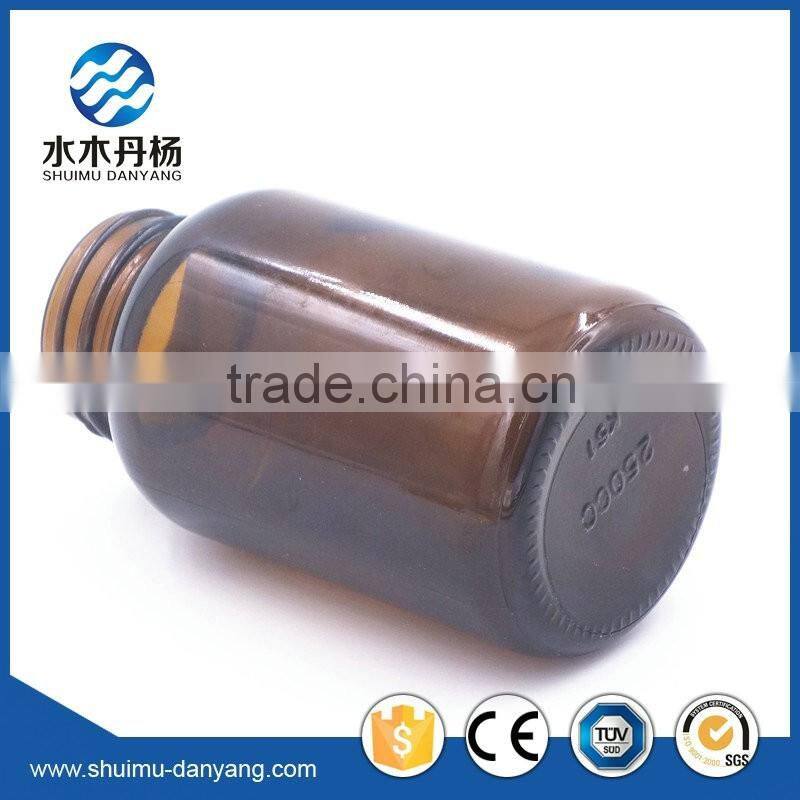 250ml amber glass bottle pharmaceutical bottle