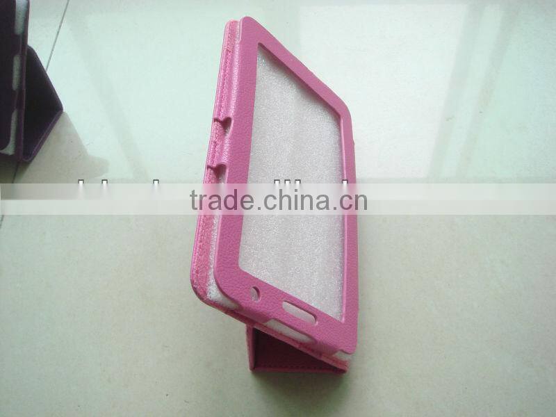 Case for samsung galaxy P3100,7" Portfolio PU leather case for Tablet 7"