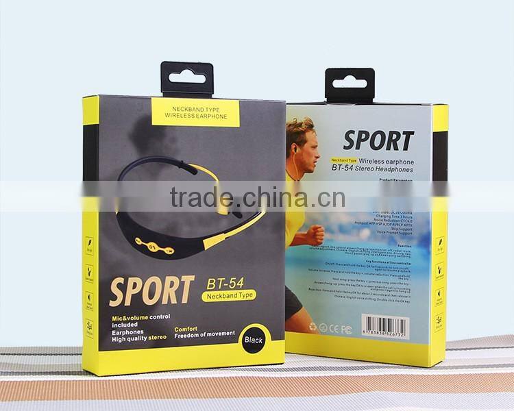 Super Bass Handsfree Sport Wireless Bluetooth Headset Earphone Headphone Microphone