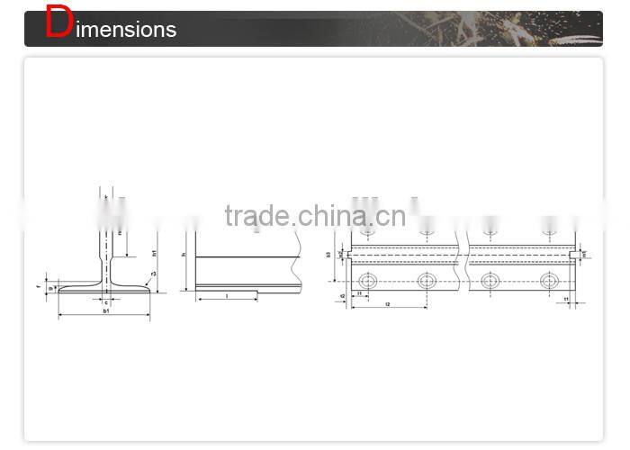 Modern crazy Selling th3 th3a hollow elevator guide rail