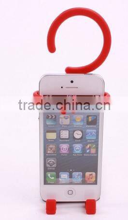 Phone Partner = flexible cell phone holder human hanger design