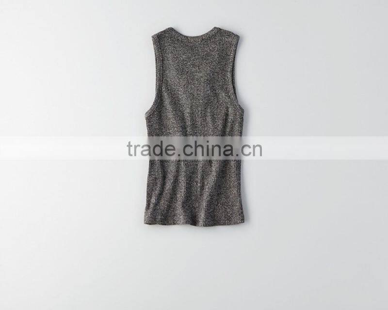 Fashion lace up front crop top white racer style crop top