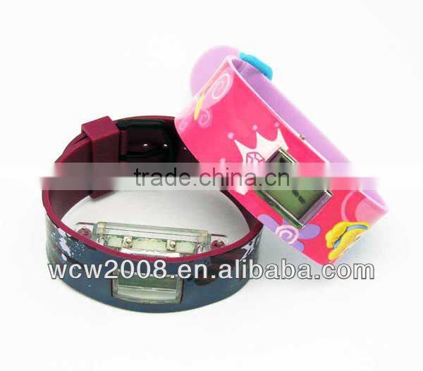 Children digital plastic watch
