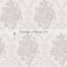 Big flower pattern multicolored wallpaper for hotel