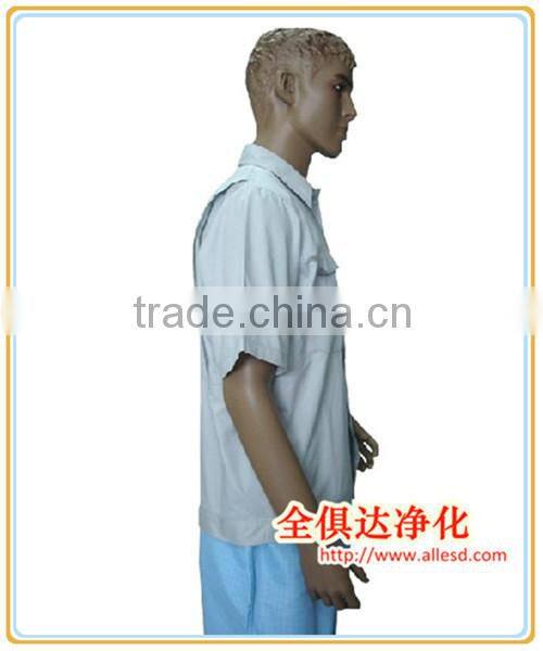 35% cotton and 65% polyester Short Sleeve ESD Jacket