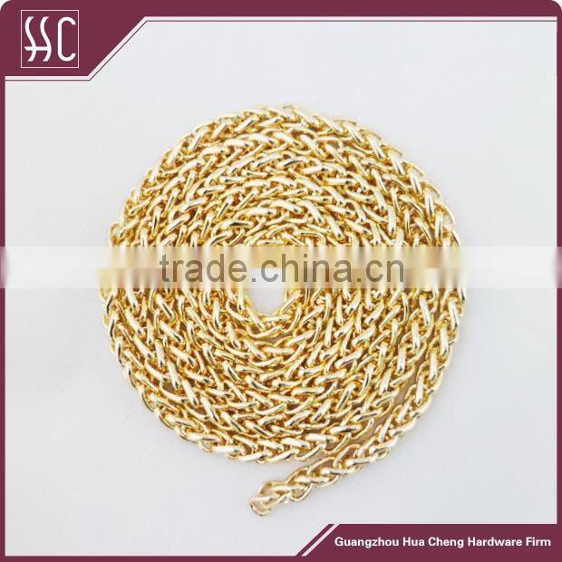 Classical Shiny gold handbag chain decorative metal chains for bag