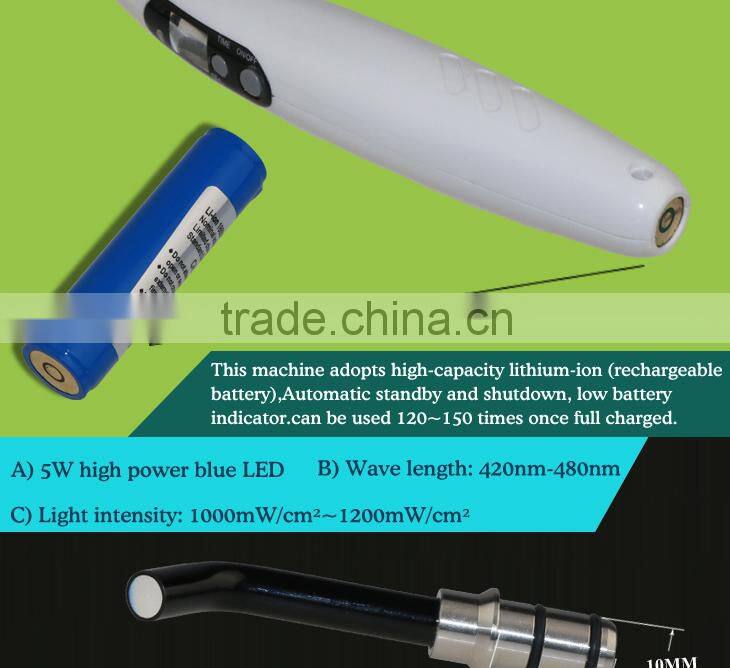 1400mw/cm2 plastic plexiglas glass colorful led curing light