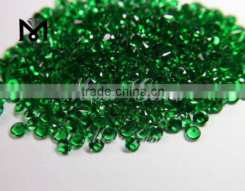 Factory Price Good Polishing Round 3.75mm Emerald Green Crystal Paste Stones