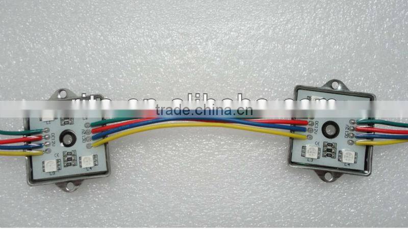 promotion!!!5050 SMD LED RGB module,DC12V input,with metal case,20pcs a string