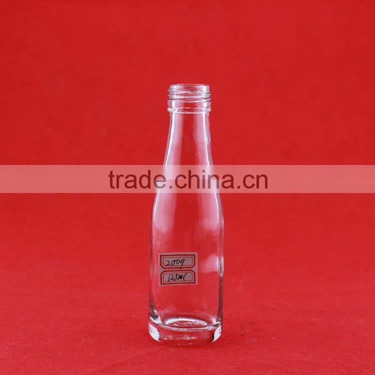 Wholesale carbonation glass bottle wholesale juice bottle aluminum cap bottle