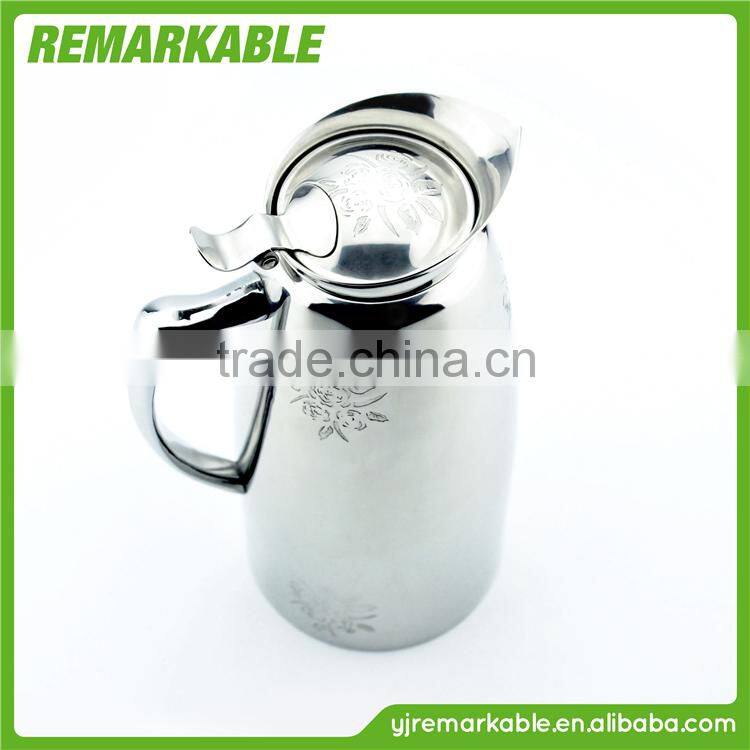 ZFH-0008 Characteristic European and American style Duck tongue type Double-deck Stainless steel kettle