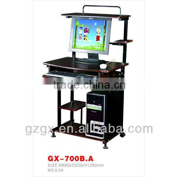 metal frame computer desk with wheel GX-768B