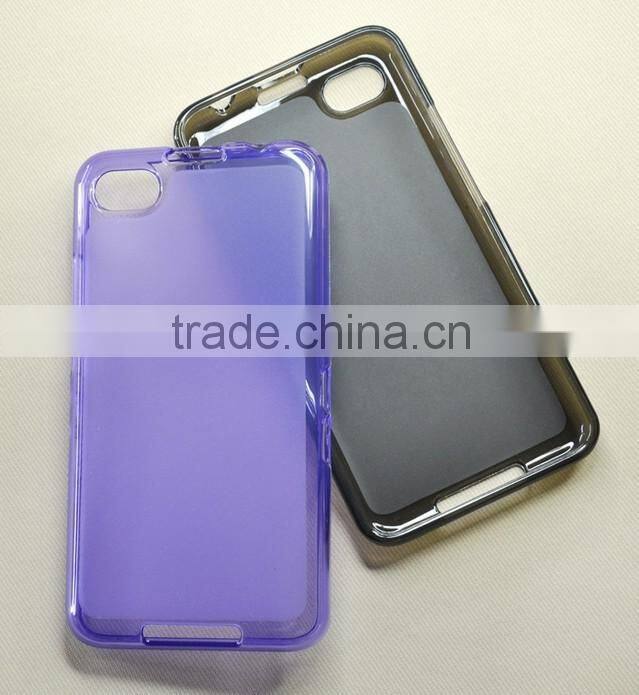 Plastic Material Compatible Brand Hard Case for Blackberry Z30 Case with Jelly TPU Material