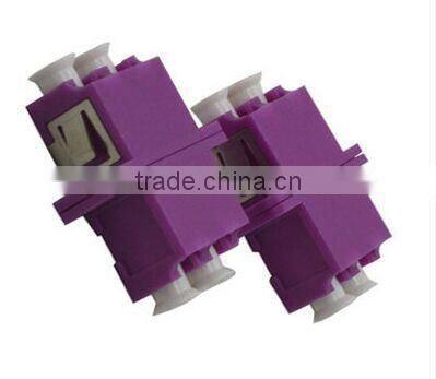 3D test pass 10G duplex om4 lc fiber optic adapter/OM4 optical fiber adaptor/OM4 duplex fiber lc coupler