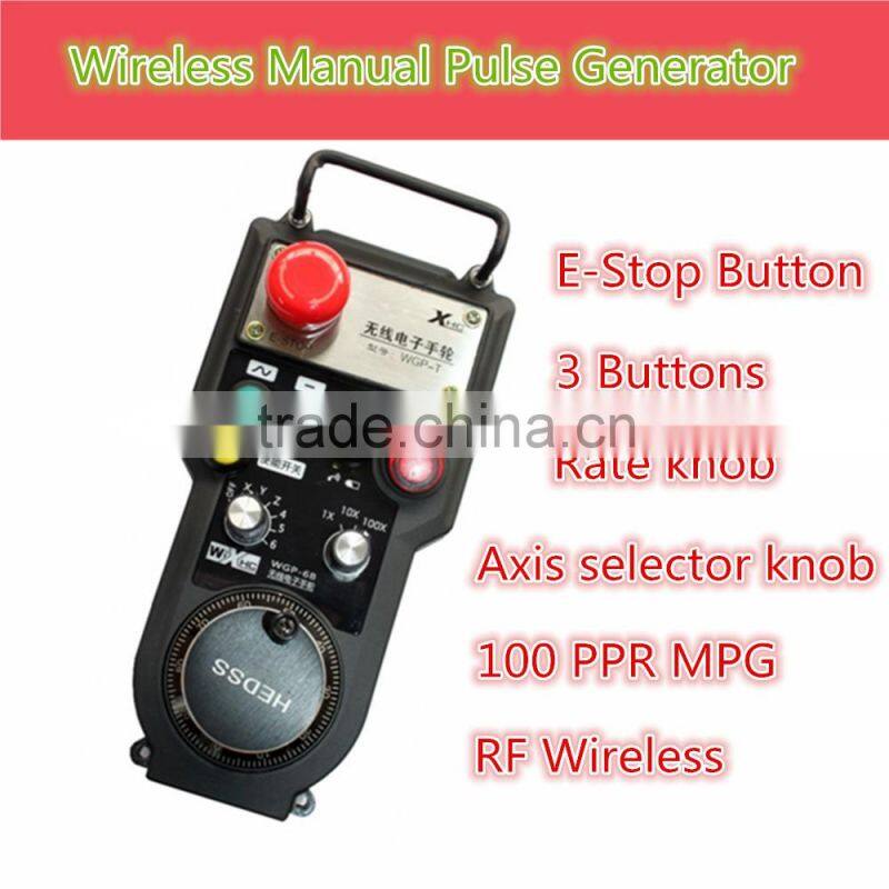 2016 High quality that 100PPR Wireless MITSUBISHI and FANUC Cnc machine manual pulse generator handwheel