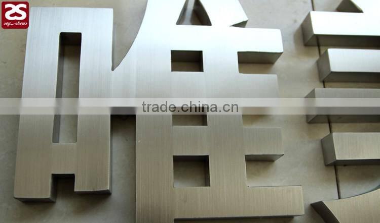 led signage waterproof 3d stainless steel letter sign