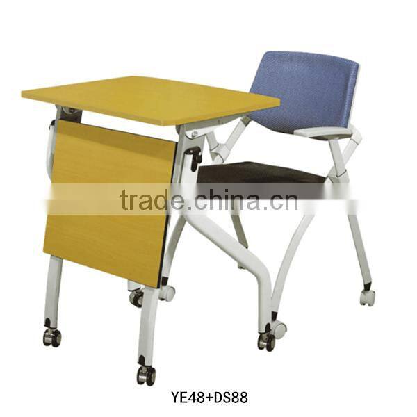 Superior school desk and chair Classroom furniture Wooden study table for sale YE48+DS88