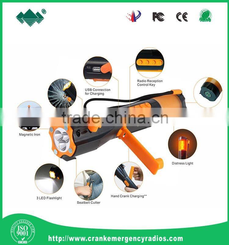 Emergency Siren Hammer With S.O.S LED Red Flashlight Used In Car