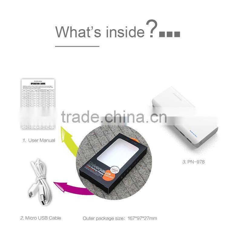 NEW PINENG PN-978 10000mAh Power Bank with LED indicator