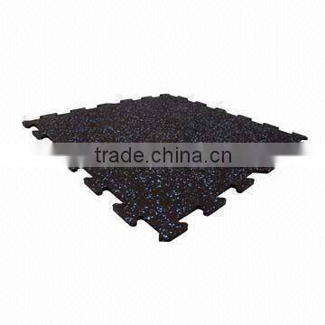 Magnetic rubber flooring mat for gym