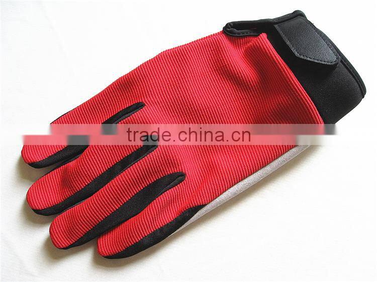 Welcome OEM/ODM Fashion Microfiber Leather Custom Moto Gloves