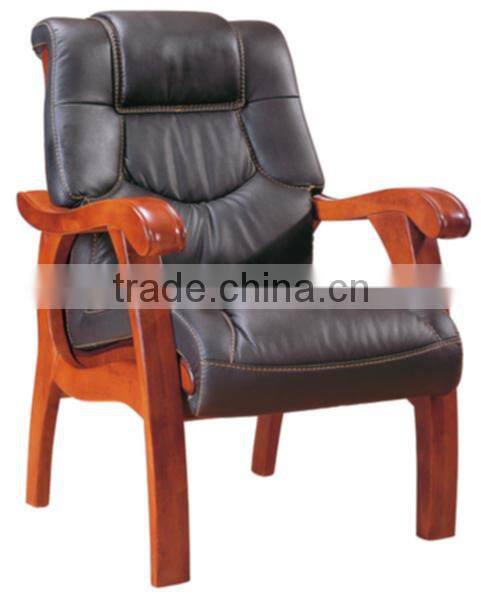 Big size solid conference chair/wooden armrest chair HX-AD502