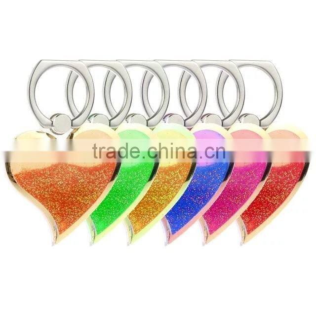 mobile phone heart shape ring holder 360 degree rotation phone holder smartphone ring holder