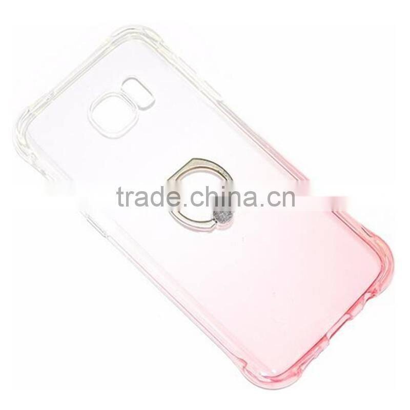 clear transparent TPU back cover bumper case with ring holder for Xiaomi mi 5 mimax Redmi note 4 3 2 1 c i pro prime